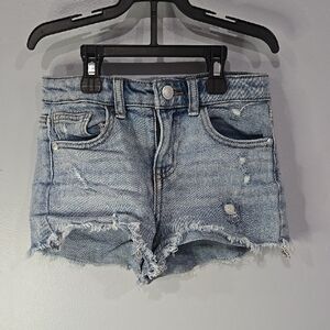 SOLD!!!!! rt Class Blue Distressed High-Waisted Shorts